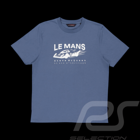 Steve McQueen T-Shirt Le Mans 917 n° 20 Blau SQ261TSM08-115 - Herren