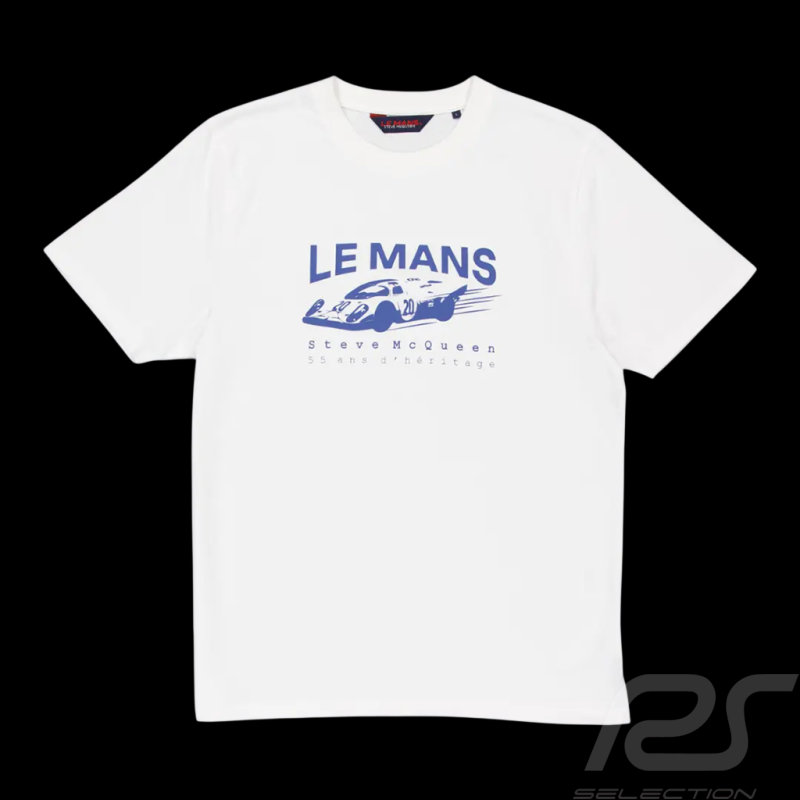 Steve McQueen T-Shirt Le Mans 917 n° 20 Weiß SQ261TSM08-002 - Herren