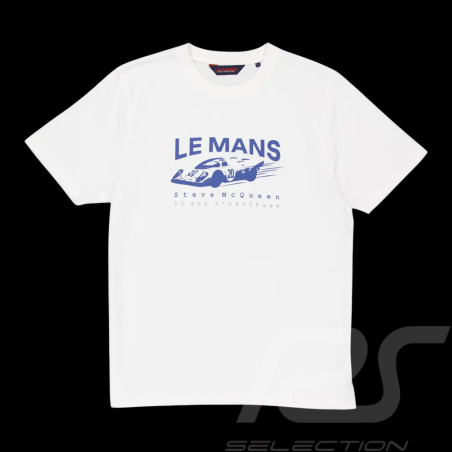 T-Shirt Steve McQueen Le Mans 917 n° 20 Blanc SQ261TSM08-002 - Homme