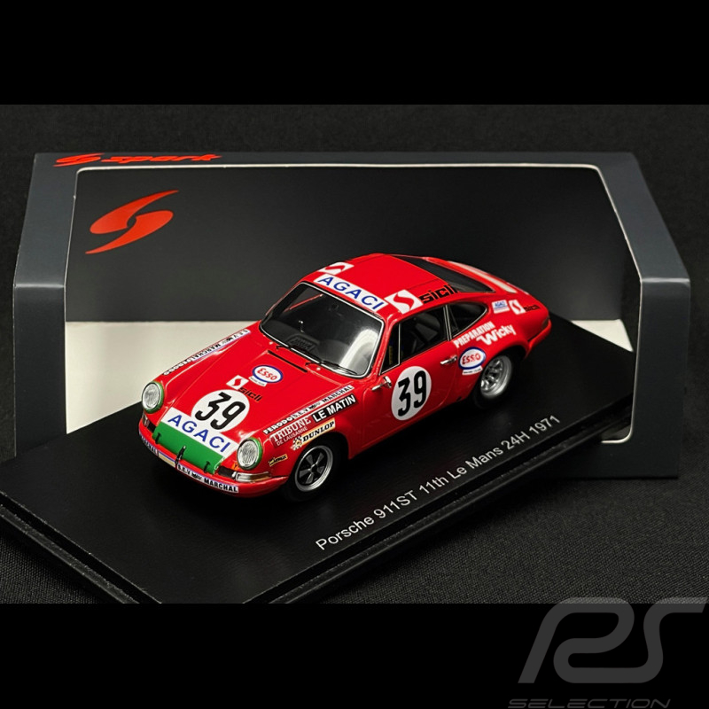 Porsche 911S n° 39 11ème 24h Le Mans 1971 1/43 Spark S9765