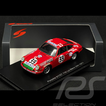 Porsche 911S n° 39 11th 24h Le Mans 1971 1/43 Spark S9765