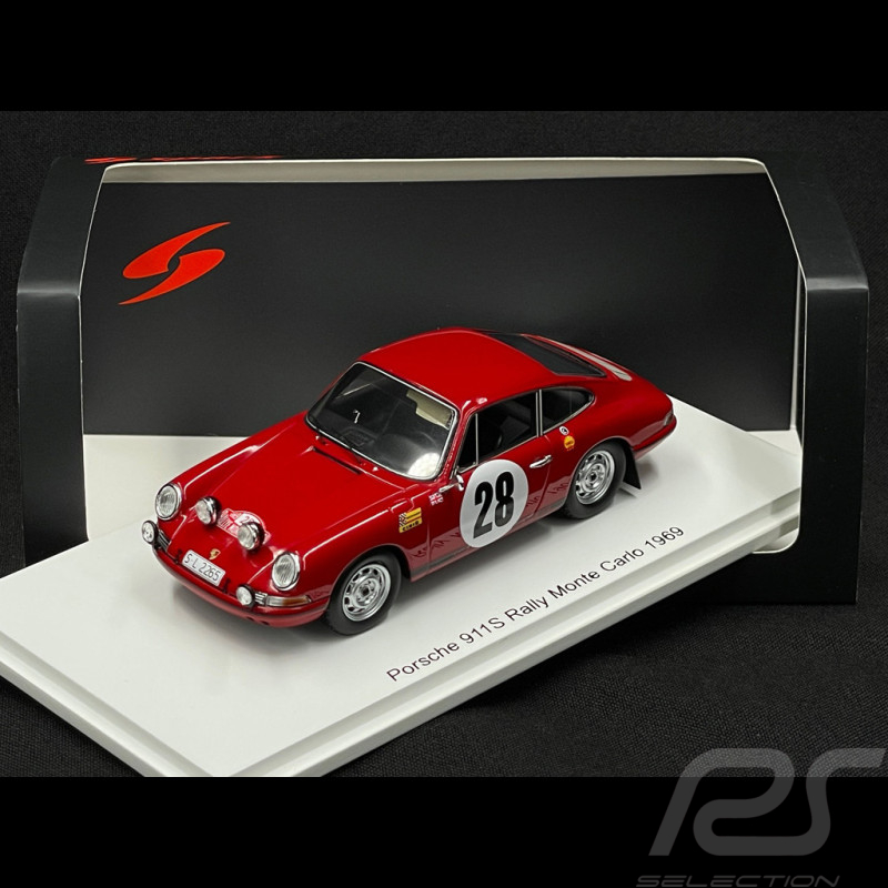Porsche 911S n° 28 Rallye Monte Carlo 1969 1/43 Spark S6613