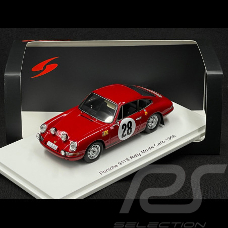 Porsche 911S n° 28 Rallye Monte Carlo 1969 1/43 Spark S6613
