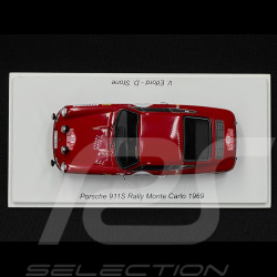 Porsche 911S n° 28 Monte Carlo Rally 1969 1/43 Spark S6613