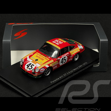 Porsche 911 ST 2.5 n° 45 24h Le Mans 1972 1/43 Spark S9779