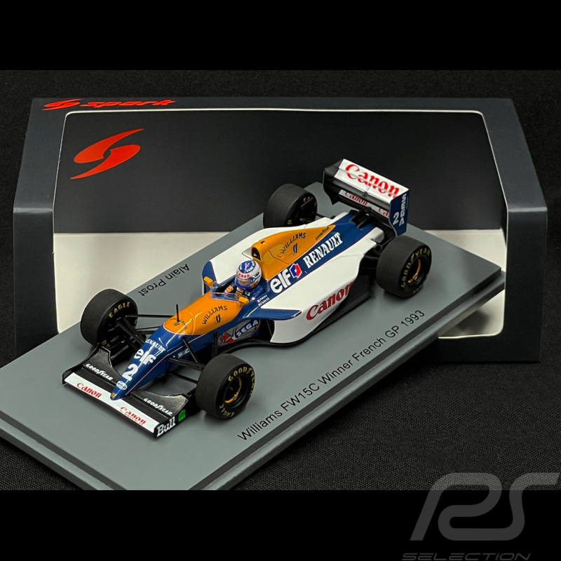 Alain Prost Williams FW15C n° 2 Vainqueur GP France 1993 F1 1/43 Spark S7476