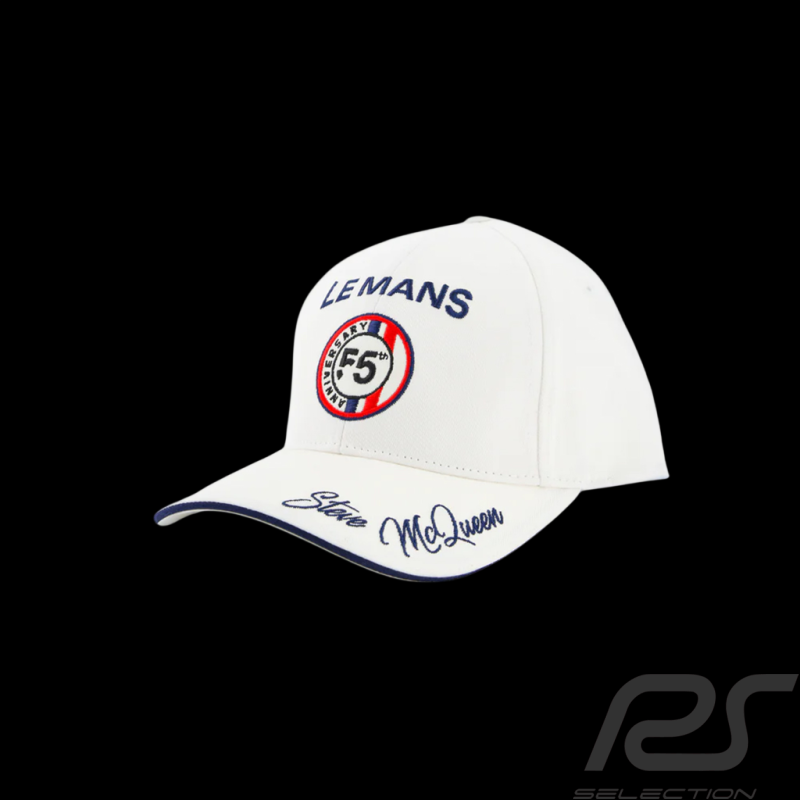 Steve McQueen Cap Le Mans 55. Jubiläum Weiß SQ261KS650-002 - Unisex