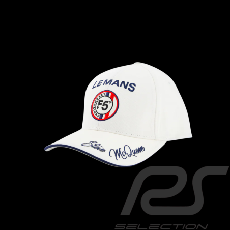 Steve McQueen Hat Le Mans 55th Anniversary White SQ261KS650-002 - Unisex