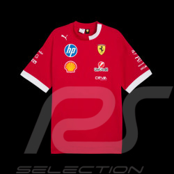 T-shirt Ferrari F1 Team Leclerc / Hamilton Puma Rouge 713571-01 - mixte
