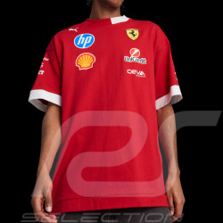 Ferrari T-Shirt F1 Team Leclerc / Hamilton Puma Rot 713571-01 - unisex