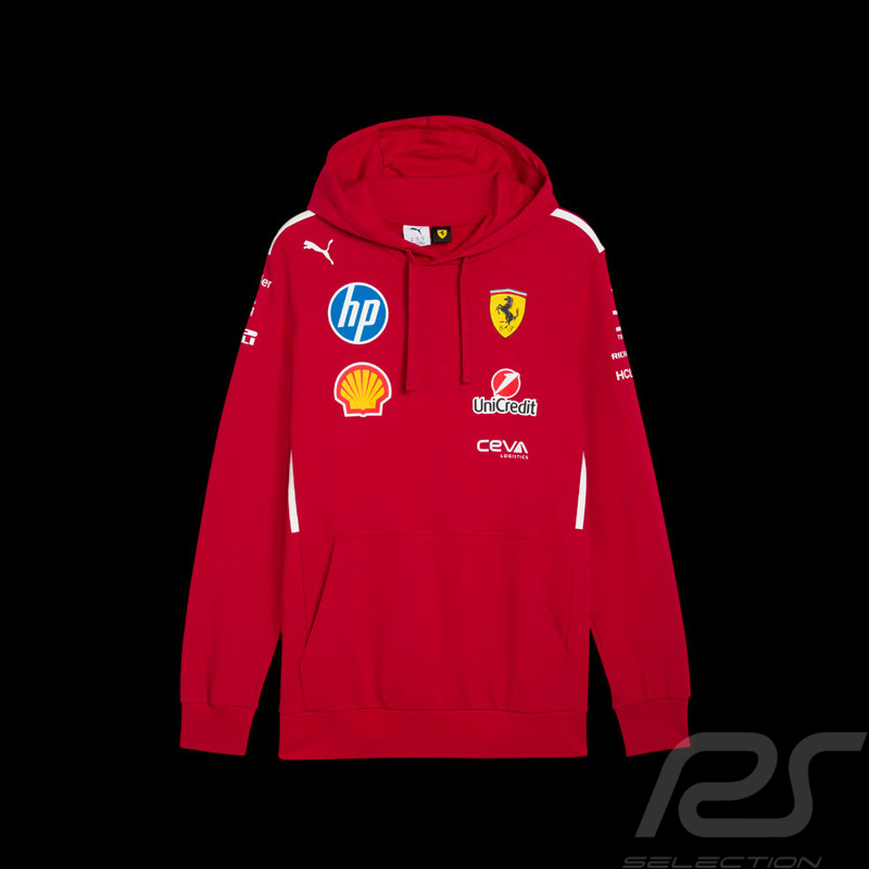 Ferrari Sweatshirt F1 Team Leclerc / Hamilton Puma Dark Red 7639741-01 - unisex