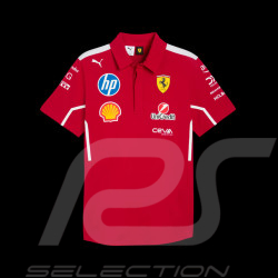 Ferrari Polo-shirt F1 Team Leclerc / Hamilton Puma Dark Red 763944-01 - unisex