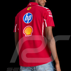 Ferrari Poloshirt F1 Team Leclerc / Hamilton Puma Dunkelrot 763944-01 - unisex