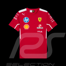 T-shirt Ferrari F1 Team Leclerc / Hamilton Puma Rouge Foncé 763945-01 - mixte
