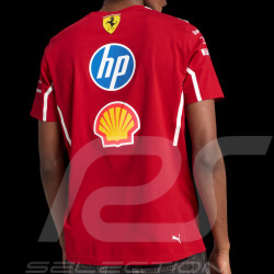 Ferrari T-Shirt F1 Team Leclerc / Hamilton Puma Dunkelrot 763945-01 - unisex