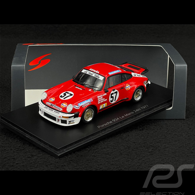 Porsche 934 n° 57 24h Le Mans 1977 1/43 Spark S9829