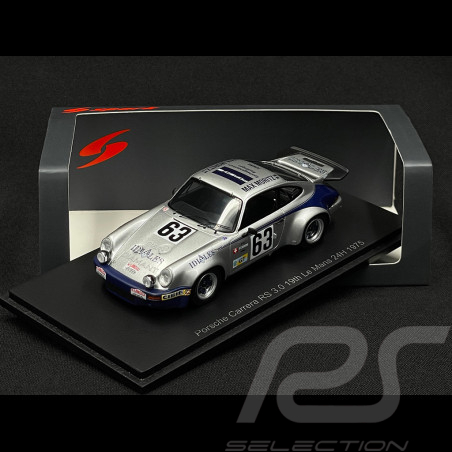 Porsche 911 Carrera RS 3.0 n° 63 24h Le Mans 1975 1/43 Spark S9806