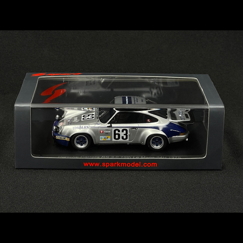 SPARK Modifiée Porsche 911 Carrera RS #77 24 Heures du Mans 1975 1/43