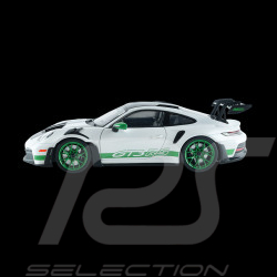 Porsche 911 GT3 RS Typ 992 2024 Weissach Package Weiß / Grüne Streifen 1/18 Solido S1812107