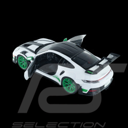 Porsche 911 GT3 RS Typ 992 2024 Weissach Package Weiß / Grüne Streifen 1/18 Solido S1812107