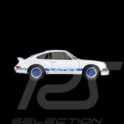 Porsche 911 RSR 2.8 1973 Weiß / Blaue Streifen 1/18 Solido S1801119