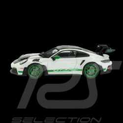Porsche 911 GT3 RS Type 992 2023 Pack Weissach Blanc / Bandes Vertes 1/43 Solido S4314801