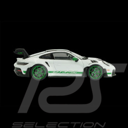 Porsche 911 GT3 RS Type 992 2023 Weissach Package White / Green Stripes 1/43 Solido S4314801