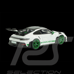 Porsche 911 GT3 RS Typ 992 2023 Weissach Package Weiß / Grüne Streifen 1/43 Solido S4314801