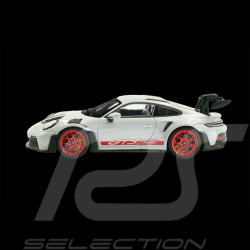 Porsche 911 GT3 RS Type 992 2023 Gris Glacé Métallisé / Rouge Pyro 1/43 Solido S4314802