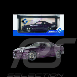 Nissan Skyline GT-R R34 Z-Tune 1999 Midnight Purple 1/18 Solido S1804311