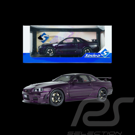 Nissan Skyline GT-R R34 Z-Tune 1999 Midnight Purple 1/18 Solido S1804311