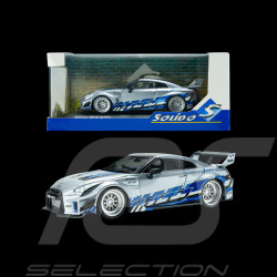 Nissan GT-R R35 Liberty Walk Silhouette 2020 Silber / Blau 1/43 Solido S4311211