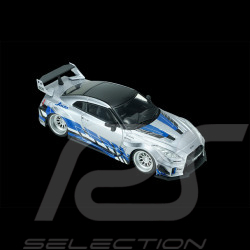 Nissan GT-R R35 Liberty Walk Silhouette 2020 Silber / Blau 1/43 Solido S4311211
