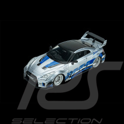 Nissan GT-R R35 Liberty Walk Silhouette 2020 Argent / Bleu 1/43 Solido S4311211
