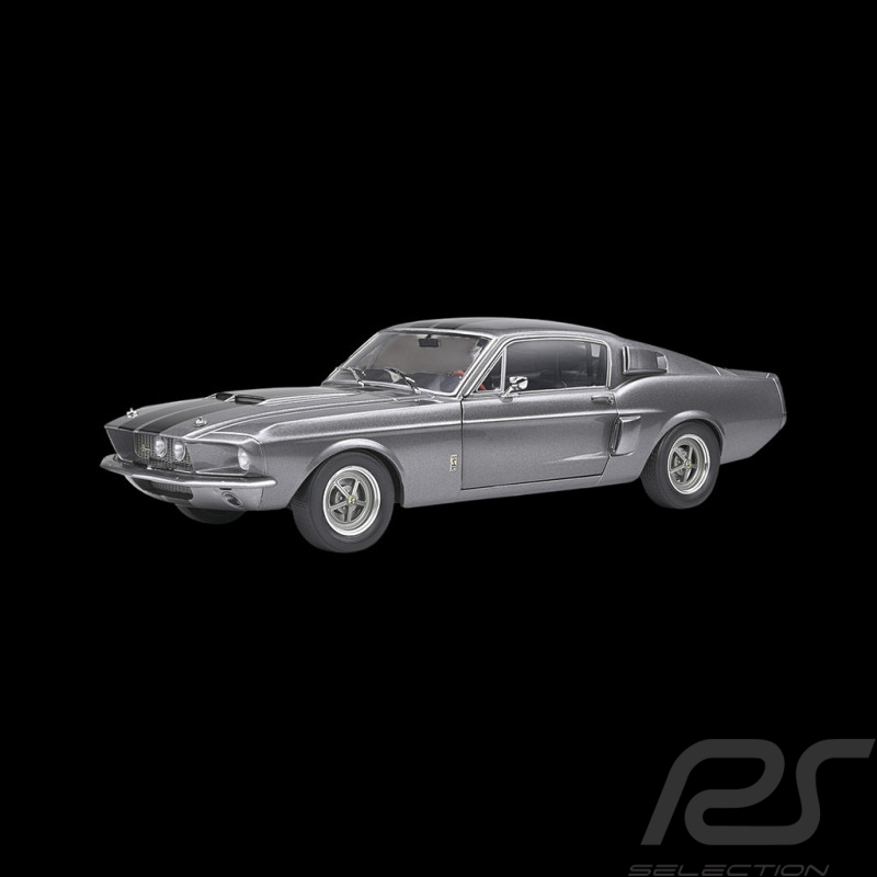 Ford Shelby Mustang GT500 1967 Gris / Bandes Noires 1/18 Solido S1802905