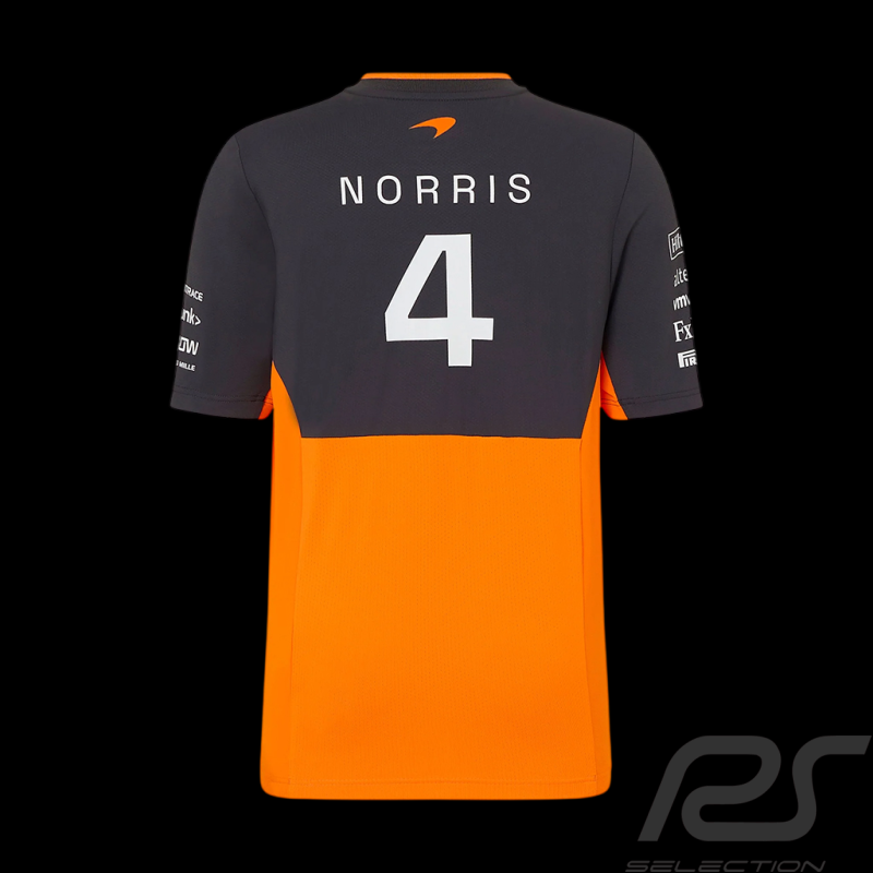 McLaren T-Shirt F1 Team Lando Norris Papaya Orange / Phantom TJ5320 - Kinder