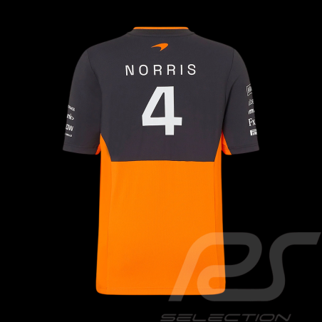 McLaren T-Shirt F1 Team Lando Norris Papaya Orange / Phantom TJ5320 - Kinder