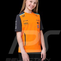 McLaren T-Shirt F1 Team Lando Norris Papaya Orange / Phantom TJ5320 - Kids