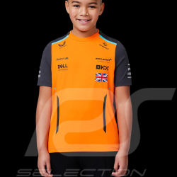 T-Shirt McLaren F1 Team Lando Norris Orange Papaye / Phantom TJ5320 - Enfant