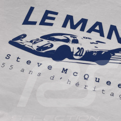 T-Shirt Steve McQueen Le Mans 917 n° 20 Blanc SQ261TSM08-002 - Homme