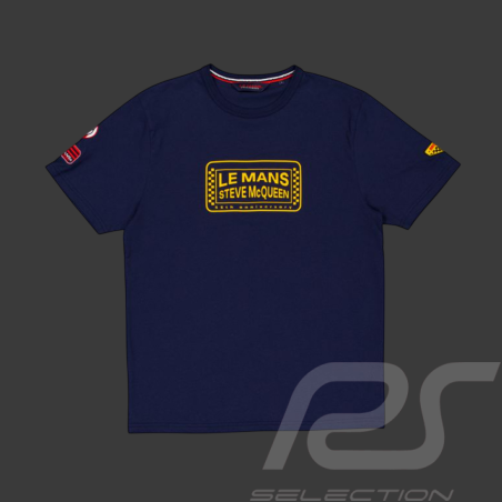 Steve McQueen T-Shirt Le Mans Navy Blue SQ261TSM03-100 - Men