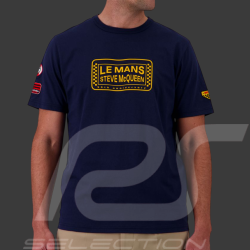 Steve McQueen T-Shirt Le Mans Navy Blue SQ261TSM03-100 - Men