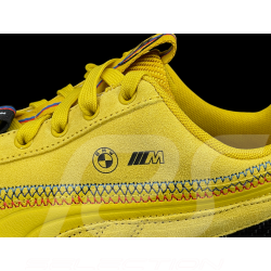 BMW Schuhe M3 Speedcat + Schlüsselanhänger + Sammlerbox Puma Leder / Carbon-Optik Gelb 309309-02 - unisex