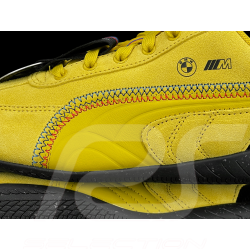 Chaussure BMW M3 Speedcat + Porte-clés + Boîte Collector Puma Cuir / Effet Carbone Jaune 309309-02 - mixte