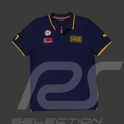 Steve McQueen Polo Shirt Le Mans 1971 Navy Blue SQ261POM03-100 - Men