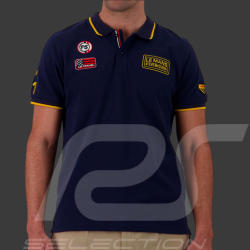 Steve McQueen Polo Shirt Le Mans 1971 Navy Blue SQ261POM03-100 - Men