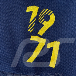 Steve McQueen Polo Shirt Le Mans 1971 Navy Blue SQ261POM03-100 - Men