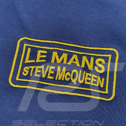 Steve McQueen Zip-Up Hoodie Le Mans 1971 Navy Blue SQ261SSM03-100 - Men
