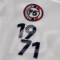 Steve McQueen Reißverschlussjacke Le Mans 1971 Weiß / Blau SQ261SSM02-002 - Herren