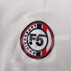 Steve McQueen Polo Shirt Le Mans 1971 White / Blue SQ261POM02-002 - Men